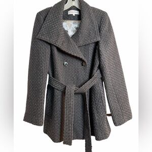 Calvin Klein Women's Charcoal Pea Coat